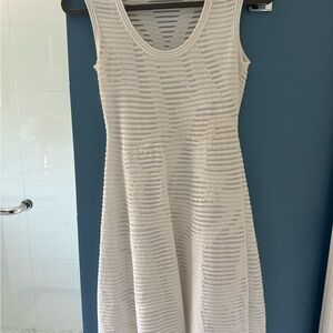 M Missoni Textured White Dress